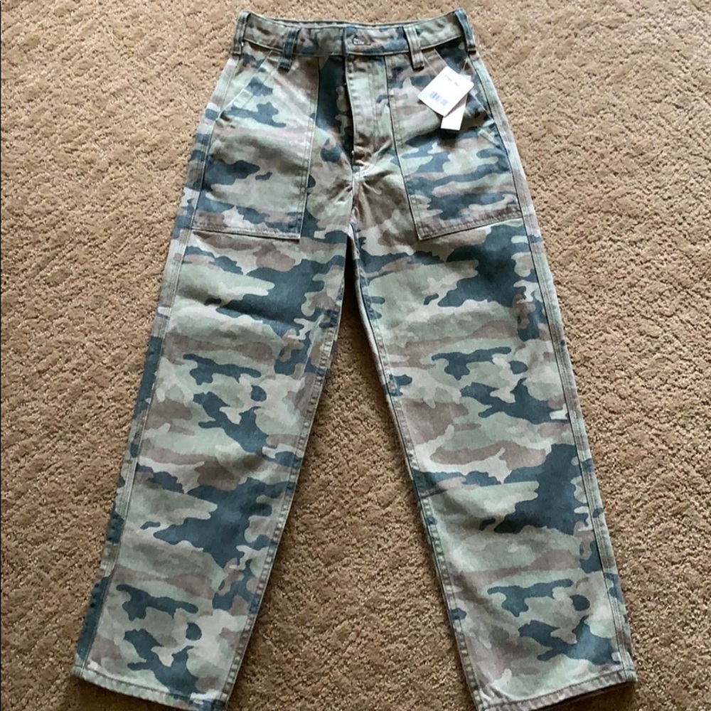 Free people camo jeans